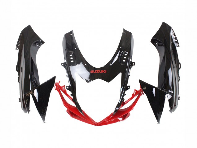 2011-2024 Suzuki GSXR 600 / GSXR 750 Motorcycle Fairing Kits - Red Glossy Black Australia