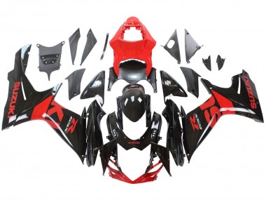 2011-2024 Suzuki GSXR 600 / GSXR 750 Motorcycle Fairing Kits - Red Glossy Black Australia