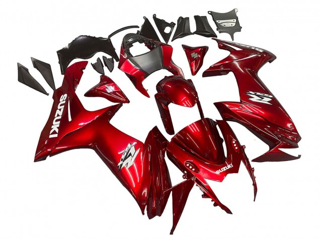 2011-2024 Suzuki GSXR 600 / GSXR 750 Motorcycle Fairings - Red White Decal Australia