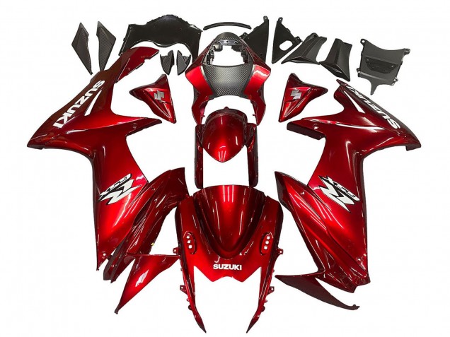 2011-2024 Suzuki GSXR 600 / GSXR 750 Motorcycle Fairings - Red White Decal Australia