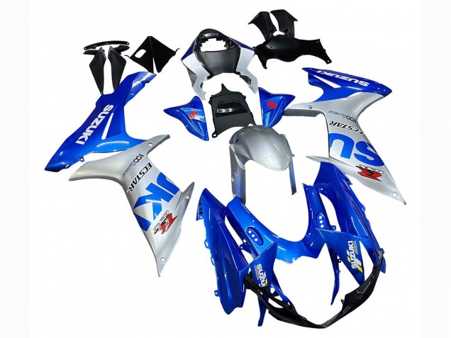 2011-2024 Suzuki GSXR 600 / GSXR 750 Motorcycle Fairings - Blue Silver Ecstar Australia
