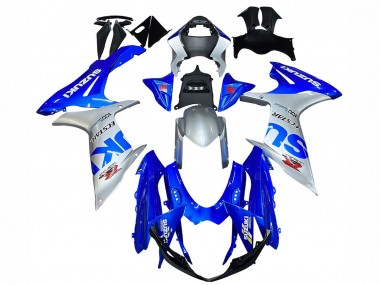 2011-2024 Suzuki GSXR 600 / GSXR 750 Motorcycle Fairings - Blue Silver Ecstar Australia