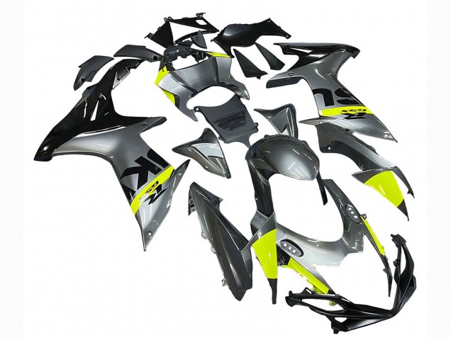 2011-2024 Suzuki GSXR 600 / GSXR 750 Motorcycle Fairings - Silver Yellow Black Australia