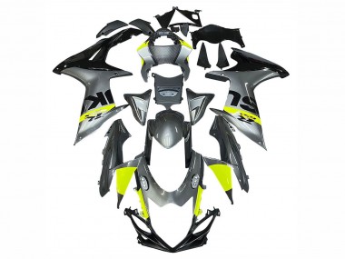 2011-2024 Suzuki GSXR 600 / GSXR 750 Motorcycle Fairings - Silver Yellow Black Australia