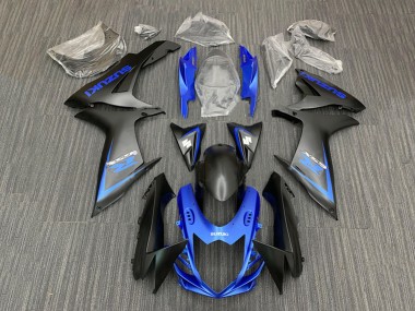 2011-2024 Suzuki GSXR 600 / GSXR 750 Motorcycle Fairing Kits - Blue Matte Black Australia