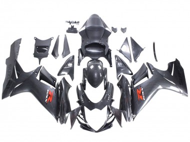 2011-2024 Suzuki GSXR 600 / GSXR 750 Motorcycle Fairings - Black Carbon Fiber Red Australia
