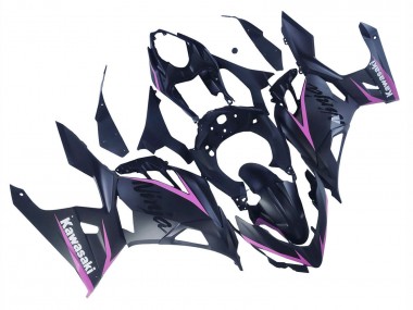 2018-2024 Kawasaki Ninja 400 Motorcycle Fairings - Matte Black Pink Australia