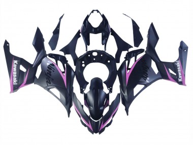 2018-2024 Kawasaki Ninja 400 Motorcycle Fairings - Matte Black Pink Australia