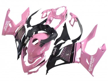 2018-2024 Kawasaki Ninja 400 Motorcycle Fairings - Pink Matte Black Honeycomb Australia