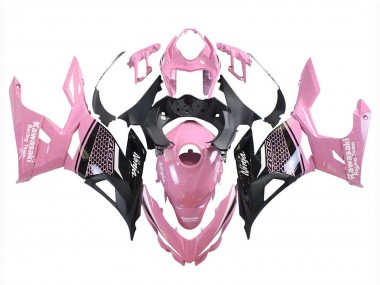 2018-2024 Kawasaki Ninja 400 Motorcycle Fairings - Pink Matte Black Honeycomb Australia