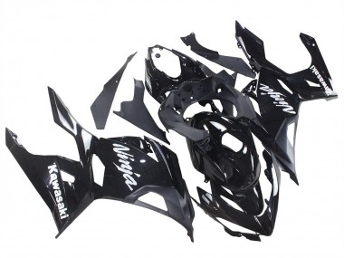 2018-2024 Kawasaki Ninja 400 Motorcycle Fairings - Glossy Black Matte Black White Decals Australia