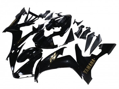 2004-2006 Yamaha YZF 1000 R1 Motorcycle Fairings - Glossy Black Gold Decals Australia
