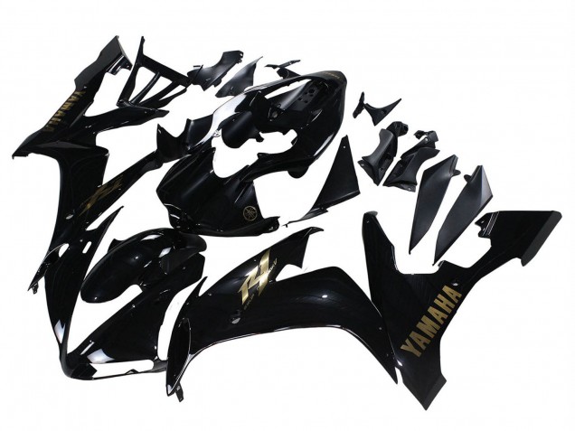 2004-2006 Yamaha YZF 1000 R1 Motorcycle Fairings - Glossy Black Gold Decals Australia