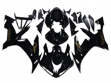 2004-2006 Yamaha YZF 1000 R1 Motorcycle Fairings - Glossy Black Gold Decals Australia