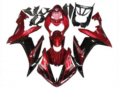 2004-2006 Yamaha YZF 1000 R1 Motorcycle Fairings - Red Glossy Black Australia