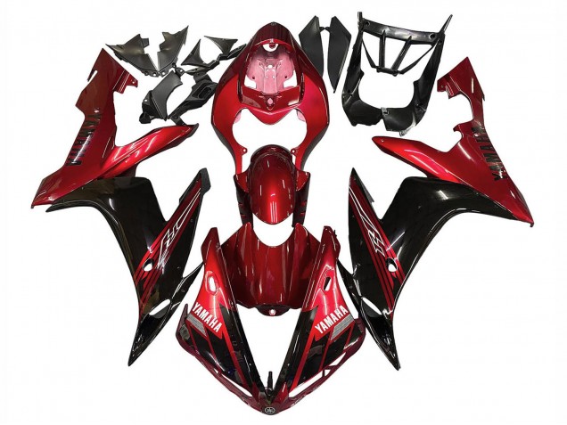 2004-2006 Yamaha YZF 1000 R1 Motorcycle Fairings - Red Glossy Black Australia