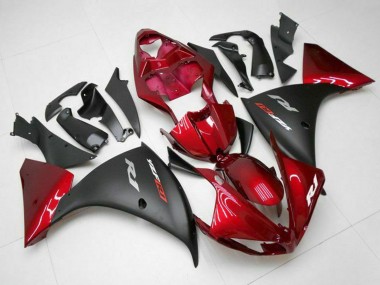 2009-2011 Yamaha YZF 1000 R1 Motorcycle Fairings - Red Matte Black Australia