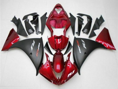 2009-2011 Yamaha YZF 1000 R1 Motorcycle Fairings - Red Matte Black Australia