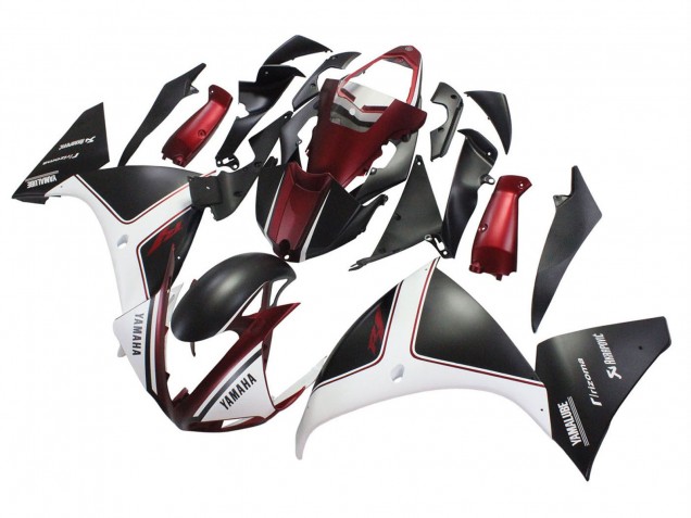 2009-2011 Yamaha YZF 1000 R1 Motorcycle Fairings - Red White Matte Black Australia