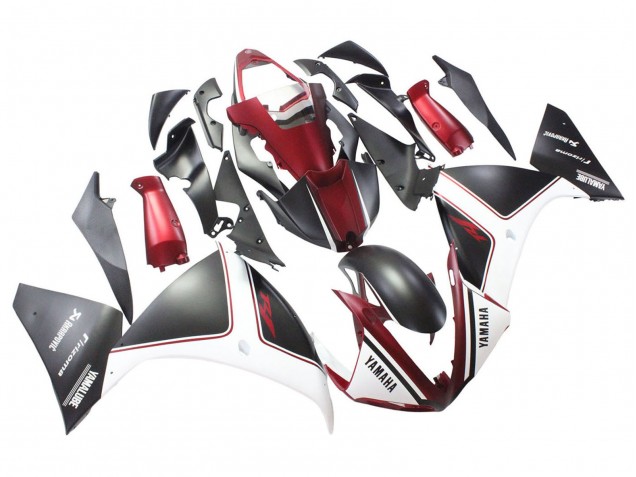 2009-2011 Yamaha YZF 1000 R1 Motorcycle Fairings - Red White Matte Black Australia