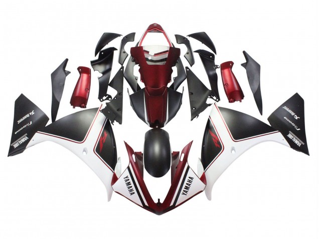 2009-2011 Yamaha YZF 1000 R1 Motorcycle Fairings - Red White Matte Black Australia