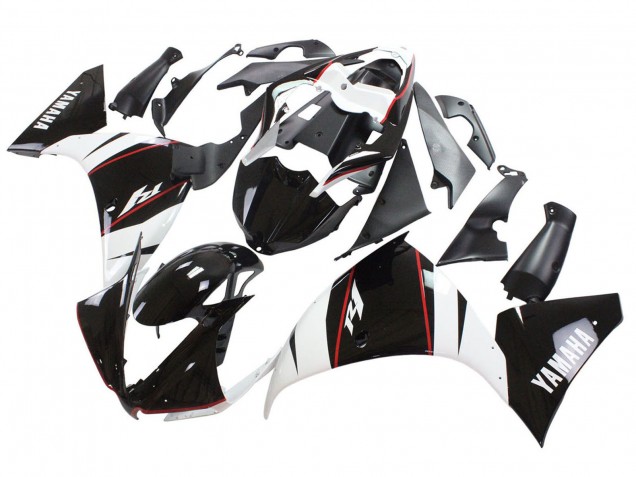 2012-2014 Yamaha YZF 1000 R1 Motorcycle Fairing - White Red Glossy Black Australia