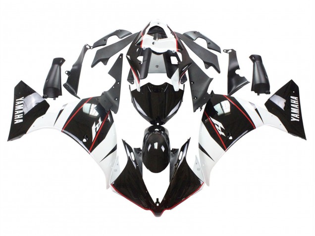 2012-2014 Yamaha YZF 1000 R1 Motorcycle Fairing - White Red Glossy Black Australia