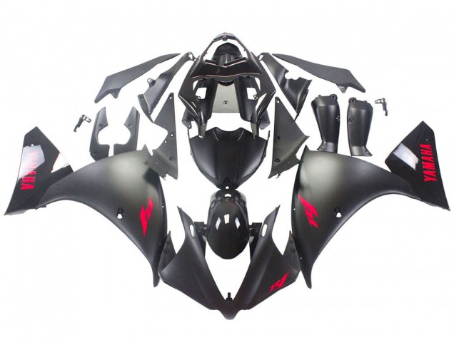 2012-2014 Yamaha YZF 1000 R1 Motorcycle Fairings - Glossy Black Matte Black Red Australia