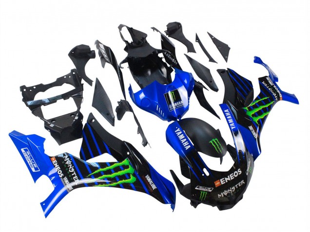 2015-2019 Yamaha YZF 1000 R1 Motorcycle Fairings - Blue Matte Black Green Monster ENEOS Australia