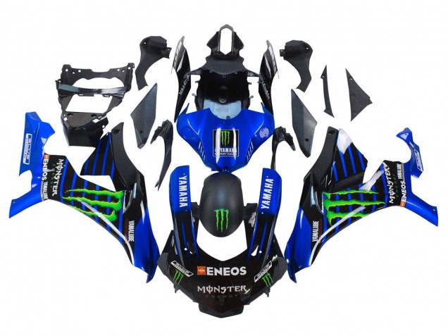 2015-2019 Yamaha YZF 1000 R1 Motorcycle Fairings - Blue Matte Black Green Monster ENEOS Australia