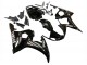 2006-2009 Yamaha YZF R6S Motorcycle Fairings - Glossy Black White Decals Australia