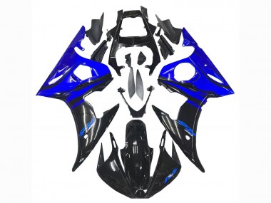 2006-2009 Yamaha YZF R6S Motorcycle Fairings - Blue Glossy Black Australia