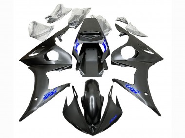 2006-2009 Yamaha YZF R6S Motorcycle Fairings - Matte Black Blue Australia