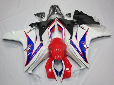 2011-2013 Honda CBR600F Motorcycle Fairings - White Red Blue HRC Australia