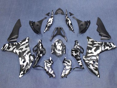 2011-2013 Honda CBR600F Motorcycle Fairings - Black White Camouflage Australia
