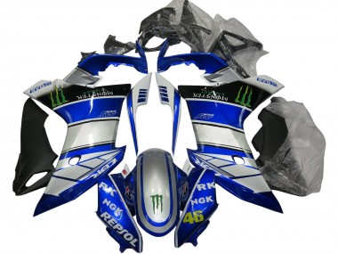 2011-2013 Honda CBR600F Motorcycle Fairings - Silver Blue Glossy Black Green Repsol Monster Australia