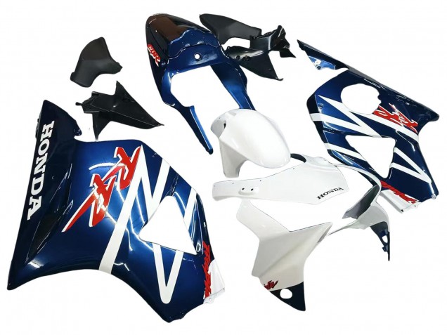 2002-2003 Honda CBR900RR 954 Motorcycle Fairings - White Dark Blue Australia