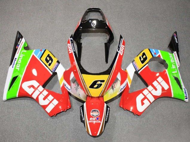 2002-2003 Honda CBR900RR 954 Motorcycle Fairings - White Red Yellow Blue Green Black Elf Givi 6 Australia