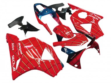 2002-2003 Honda CBR900RR 954 Motorcycle Fairings - Red Dark Blue Dunlop Australia