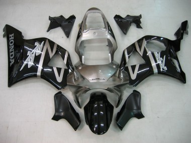 2002-2003 Honda CBR900RR 954 Motorcycle Fairings - Silver Glossy Black Australia