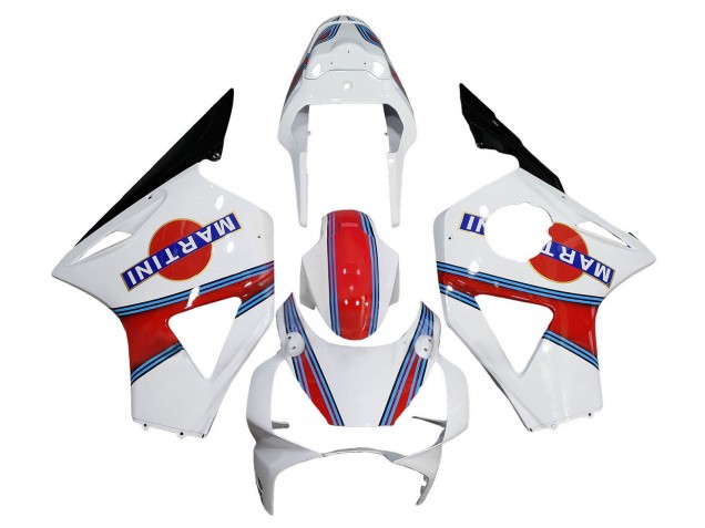 2002-2003 Honda CBR900RR 954 Motorcycle Fairings - White Red Blue Glossy Black Martini Australia