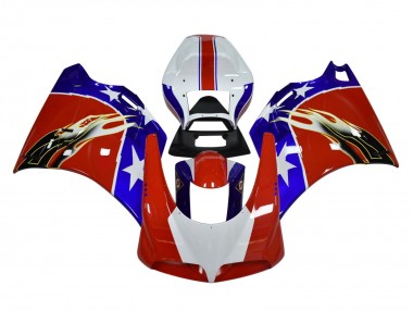 1993-2005 Ducati 748/916/996/998 Motorcycle Fairings - White Red Blue Black Flame Australia