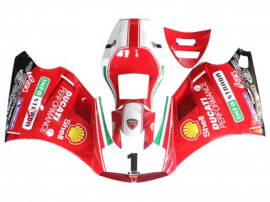 1993-2005 Ducati 748/916/996/998 Motorcycle Fairings - White Red Yellow Green Glossy Black Performance Australia