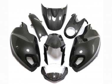 2008-2012 Ducati Monster 696 796 1100 1100S Motorcycle Fairings - Black Carbon Fiber Style Australia