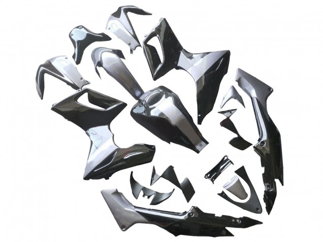 2002-2006 Honda CBR125R Motorcycle Fairings - Silver Glossy Black Australia