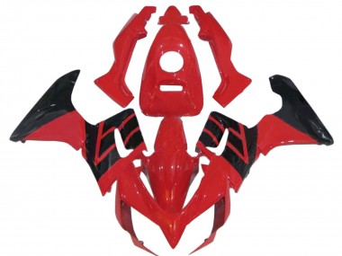 2002-2006 Honda CBR125R Motorcycle Fairings - Red Glossy Black Stripe Australia