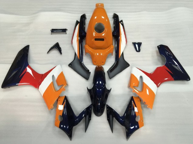 2002-2006 Honda CBR125R Motorcycle Fairings - Orange White Red Glossy Black Australia