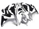 2013-2015 Honda CBR500R Motorcycle Fairing - Silver Glossy Black Australia