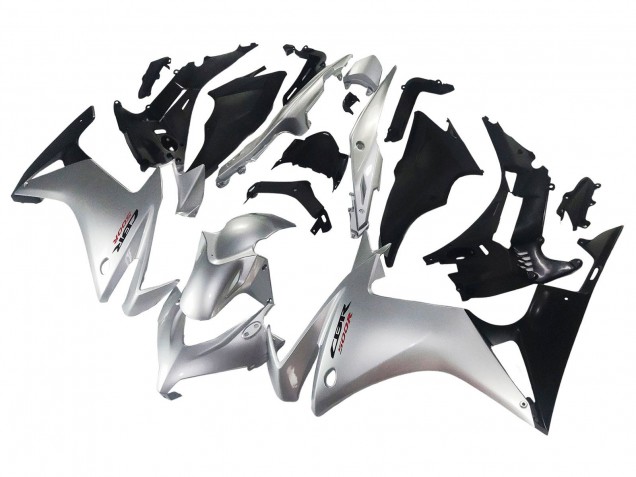 2013-2015 Honda CBR500R Motorcycle Fairing - Silver Glossy Black Australia