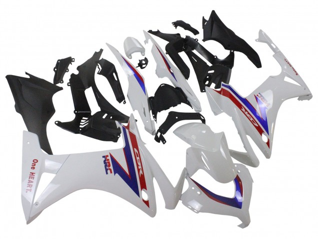 2013-2015 Honda CBR500R Motorcycle Fairings - White Red Blue HRC Australia